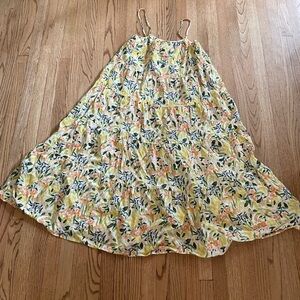 Little Lies Floral Linen Maxi Dress (Anthropologie)